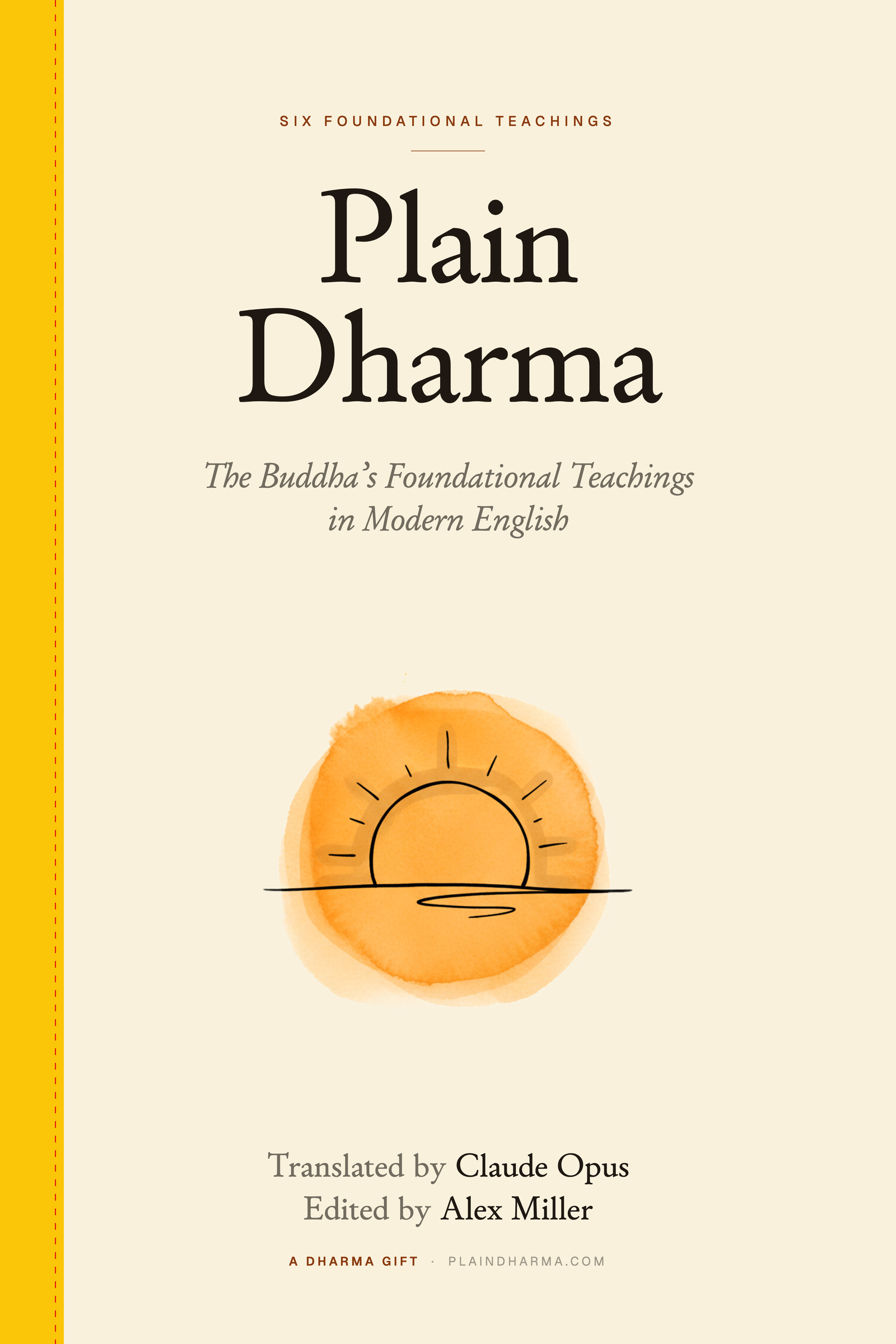 Plain Dharma — the book cover