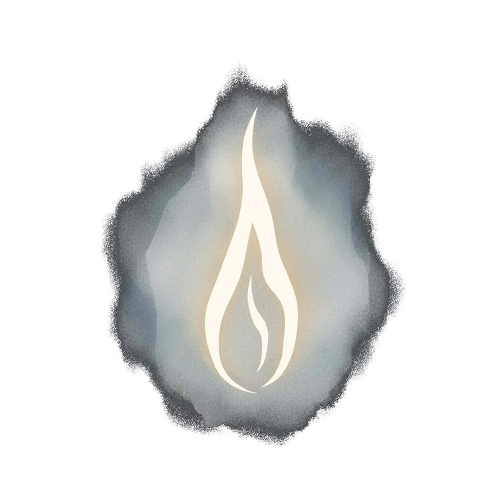 The Buddha's Third Talk: The Fire Sermon, dark
